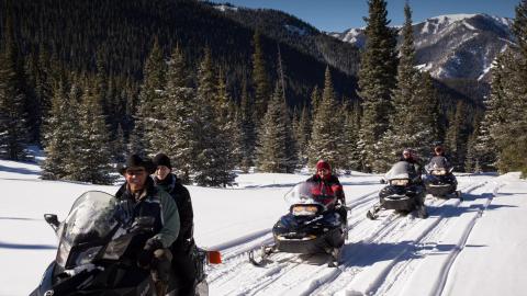 snowmobiling Taos