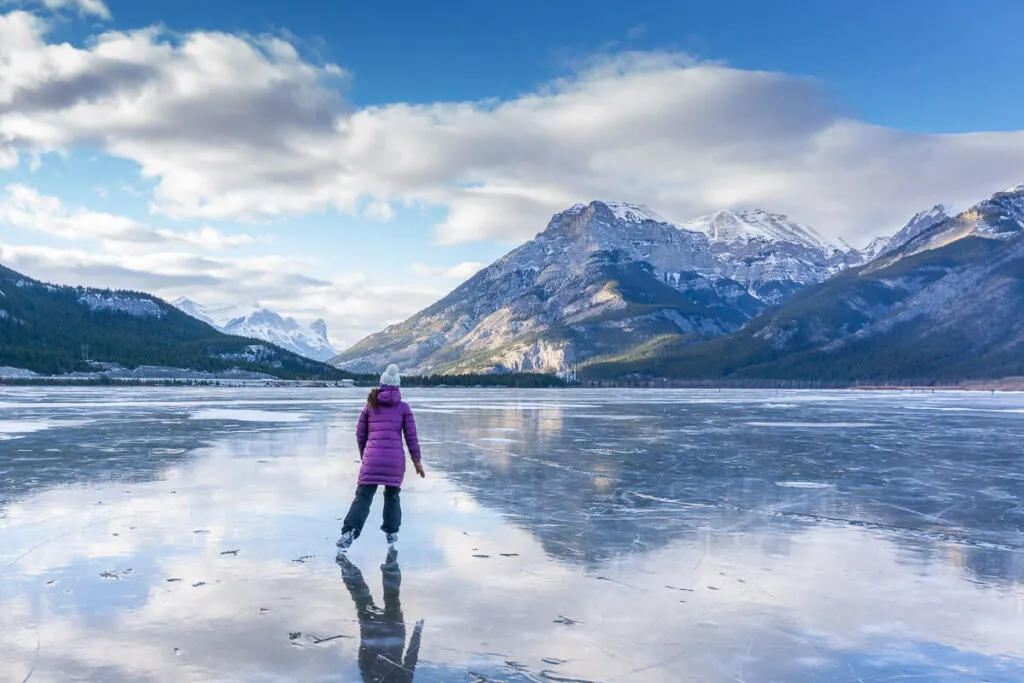 Ice skating Banff