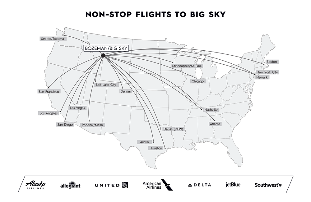 Big Sky Flight Map