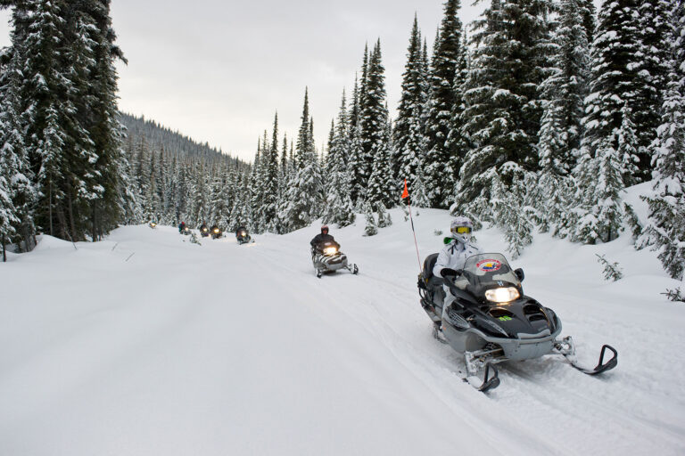 Snowmobiling Sun Peaks