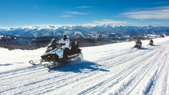 Snowmobiling